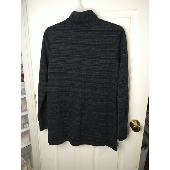 Duluth Trading Post Grey Mock Neck Tunic Pock Thumbholes Top. Size M - Picture 12 of 12